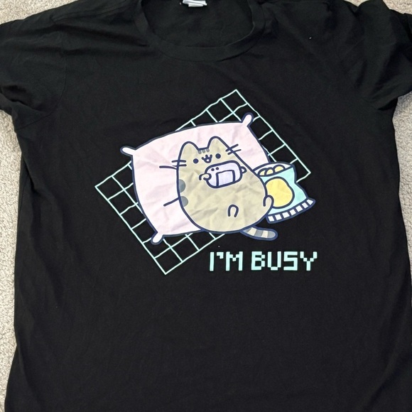 Pusheen Black 'I'm Busy' Cat Tee - Picture 2 of 2